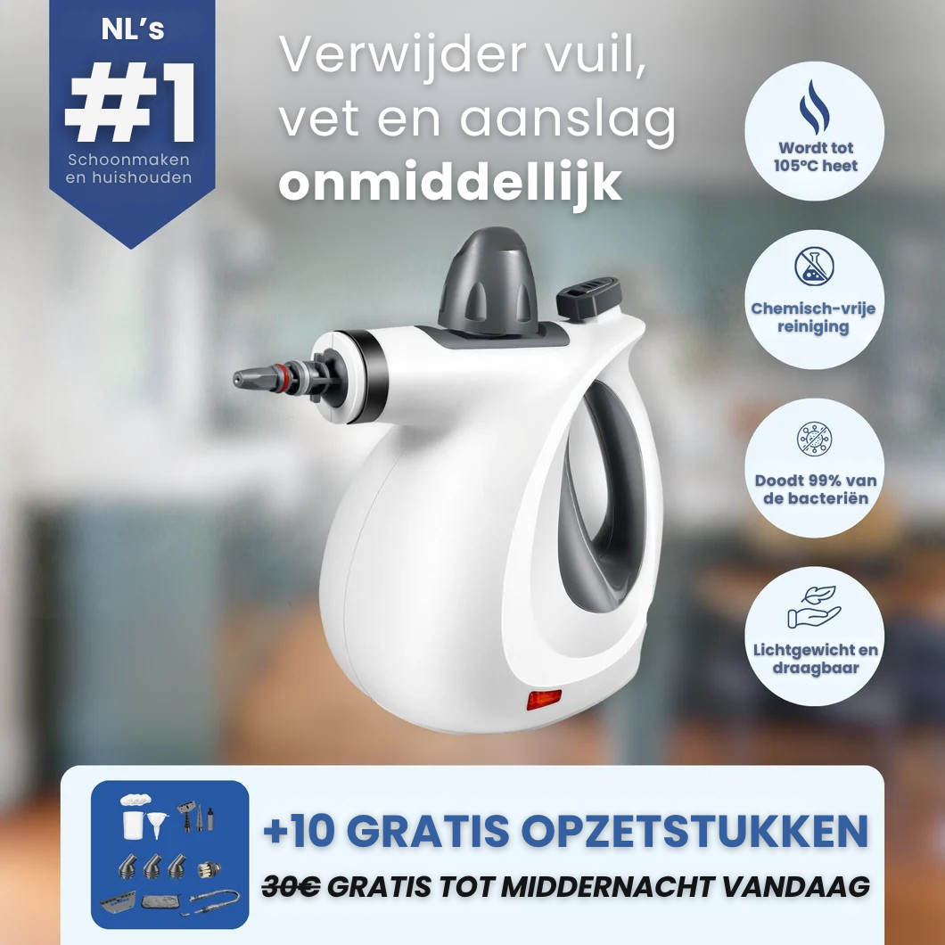 VaporixPro™ – Professionele 10-in-1 stoomreiniger